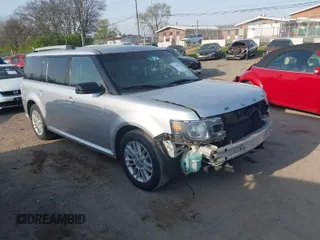 2014 Ford Flex SEL with VIN 2FMHK6C84EBD25740, listed as a IAAI auction lot 41888726 with 208,789 mi miles. Bid and sale history available at carsss.com. Image 1.