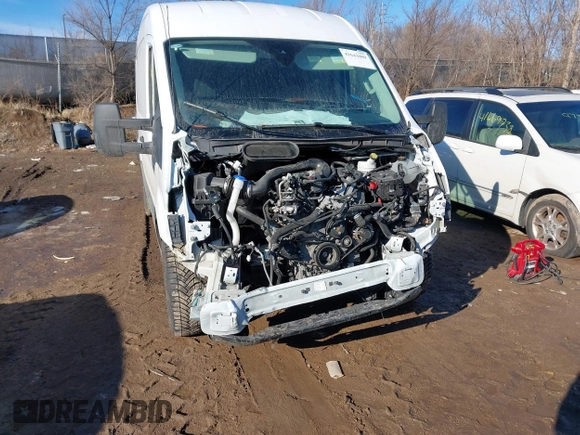2023 Ford Transit Cargo with VIN 1FTBR1C89PKA63540, listed as a IAAI auction lot 41643089 with 65,898 mi miles. Bid and sale history available at carsss.com. Image 6.