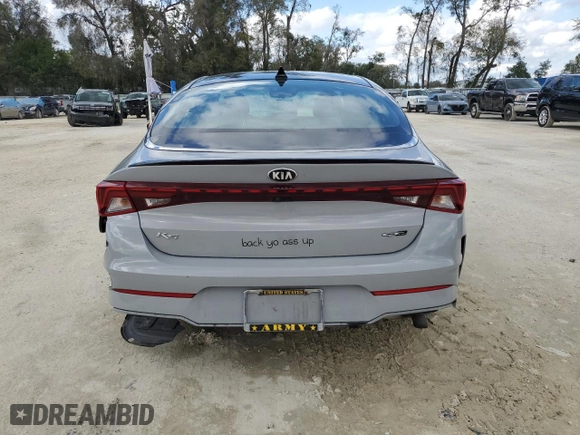 2021 Kia K5 GT-Line with VIN 5XXG64J22MG022736, listed as a Copart auction lot 48548445 with 73,205 mi miles and Salvage Title. Bid and sale history available at carsss.com. Image 6.