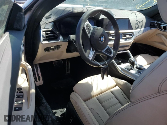 2022 BMW 4 Series M440i with VIN WBA53AT04NCJ52493, listed as a Copart auction lot 74673394 with Not provided miles and Non repairable. Bid and sale history available at DreamBid. Image 8.