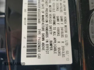 2012 Acura TSX with VIN JH4CU2F4XCC022449, listed as a Copart auction lot 52586875 with 101,821 mi miles and Salvage Title. Bid and sale history available at carsss.com. Image 12.