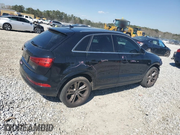 2016 Audi Q3 Premium Plus with VIN WA1EFCFS0GR015502, listed as a Copart auction lot 50520905 with 101,504 mi miles and Salvage Title. Bid and sale history available at carsss.com. Image 3.