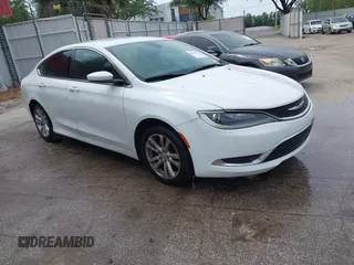 2015 Chrysler 200 Limited with VIN 1C3CCCABXFN675022, listed as a IAAI auction lot 41927925 with 208,380 mi miles. Bid and sale history available at carsss.com. Image 1.