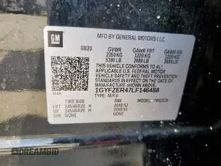 2020 Cadillac XT4 FWD Sport z VIN 1GYFZER47LF146488, wystawiony jako Copart lot #53174175 z przebiegiem 66 820 mil mil oraz Szkoda całkowita • Salvage title. Historia ofert i sprzedaży dostępna na DreamBid. Obrazek 13.