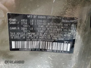 2023 Subaru Outback Limited with VIN 4S4BTANC6P3132533, listed as a Copart auction lot 47547225 with 27,388 mi miles and Salvage title. Bid and sale history available at DreamBid. Image 13.
