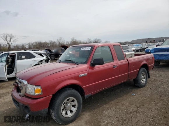2009 Ford Ranger XLT with VIN 1FTZR45E99PA52904, listed as a Copart auction lot 51734185 with 161,291 mi miles and Salvage title. Bid and sale history available at DreamBid. Image 1.