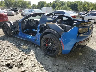 2015 Chevrolet Corvette Z06 3LZ with VIN 1G1YT2D61F5600180, listed as a Copart auction lot 70752014 with 0 mi miles and Salvage Title. Bid and sale history available at carsss.com. Image 2.