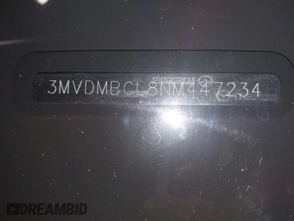 2022 Mazda CX-30 S Carbon Edition with VIN 3MVDMBCL8NM447234, listed as a IAAI auction lot 42511600 with 51,926 mi miles and . Bid and sale history available at DreamBid. Image 18.