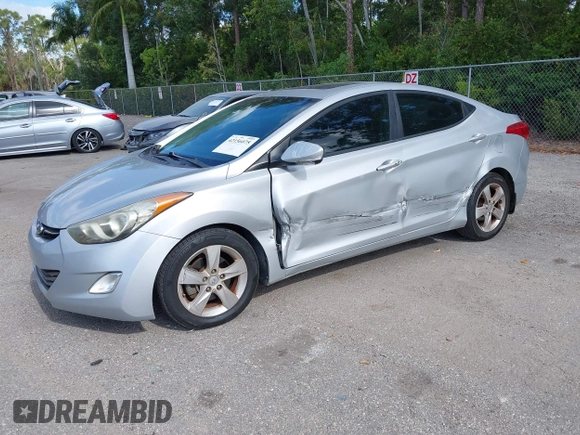 2013 Hyundai Elantra Limited with VIN 5NPDH4AE6DH234034, listed as a IAAI auction lot 42156075 with 95,524 mi miles and . Bid and sale history available at DreamBid. Image 6.