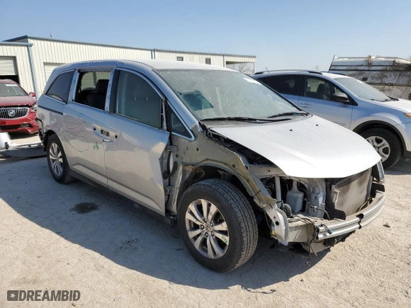 2014 Honda Odyssey EX with VIN 5FNRL5H41EB076760, listed as a Copart auction lot 48784325 with 76,187 mi miles and Salvage Title. Bid and sale history available at carsss.com. Image 4.