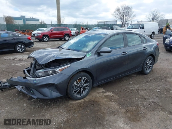 2022 Kia Forte LXS with VIN 3KPF24AD4NE424664, listed as a IAAI auction lot 41893278 with 67,090 mi miles. Bid and sale history available at carsss.com. Image 2.