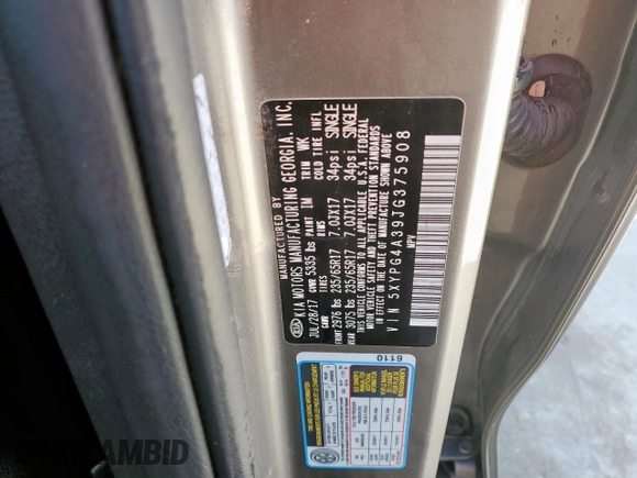 2018 Kia Sorento LX with VIN 5XYPG4A39JG375908, listed as a Copart auction lot 45412235 with 140,483 mi miles and Salvage Title. Bid and sale history available at carsss.com. Image 13.