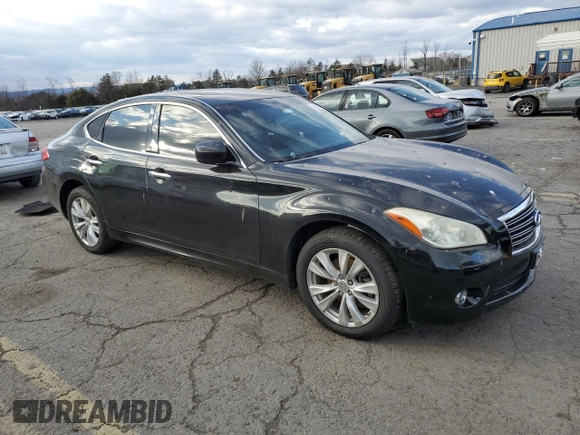 2011 Infiniti M37 with VIN JN1BY1AR0BM375518, listed as a Copart auction lot 81887374 with 136,543 mi miles and Salvage Title. Bid and sale history available at carsss.com. Image 4.