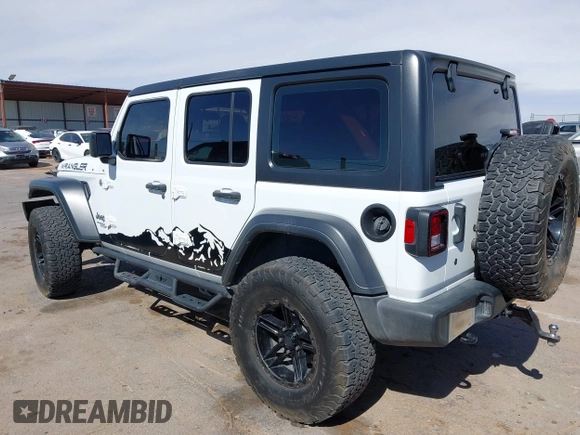 2020 Jeep Wrangler Unlimited Sport with VIN 1C4HJXDG0LW174393, listed as a IAAI auction lot 41575040 with 68,418 mi miles and . Bid and sale history available at DreamBid. Image 15.