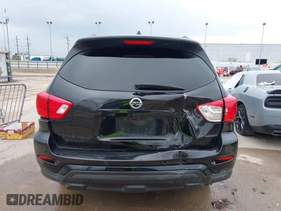 2018 Nissan Pathfinder SV with VIN 5N1DR2MN8JC649677, listed as a IAAI auction lot 41864365 with 104,475 mi miles. Bid and sale history available at carsss.com. Image 16.