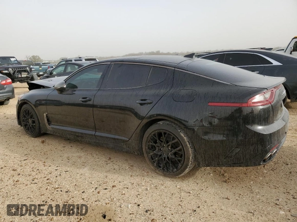 2020 Kia Stinger GT-Line with VIN KNAE15LA6L6086949, listed as a Copart auction lot 47809245 with 69,586 mi miles and Salvage Title. Bid and sale history available at DreamBid. Image 2.