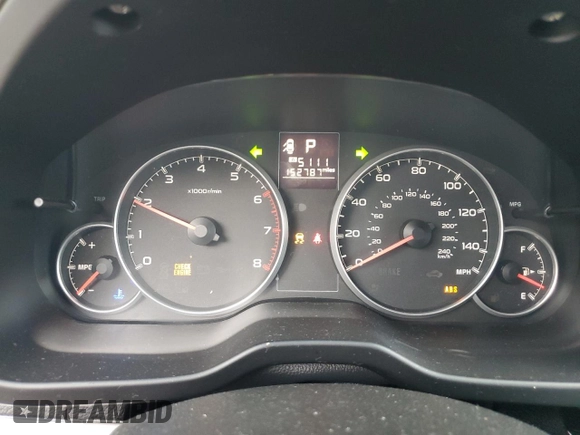2013 Subaru Legacy 2.5i with VIN 4S3BMBA61D3040801, listed as a Copart auction lot 60308665 with 152,787 mi miles and Salvage title. Bid and sale history available at DreamBid. Image 9.