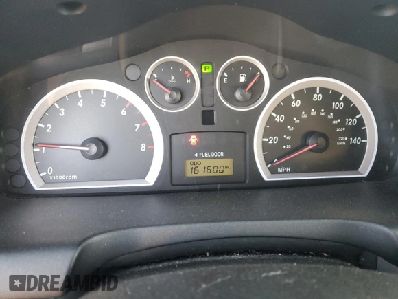 2005 Hyundai Santa Fe GLS with VIN KM8SC73E25U858517, listed as a Copart auction lot 75688114 with 161,600 mi miles and Salvage Title. Bid and sale history available at carsss.com. Image 9.