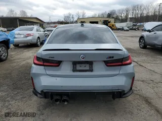 2023 BMW M3 Competition xDrive with VIN WBS43AY07PFP20074, listed as a Copart auction lot 52429265 with 31,669 mi miles and Salvage Title. Bid and sale history available at carsss.com. Image 6.
