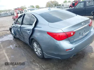 2014 Infiniti Q50 Sport with VIN JN1BV7AR4EM693478, listed as a IAAI auction lot 41882549 with 190,011 mi miles and . Bid and sale history available at carsss.com. Image 3.