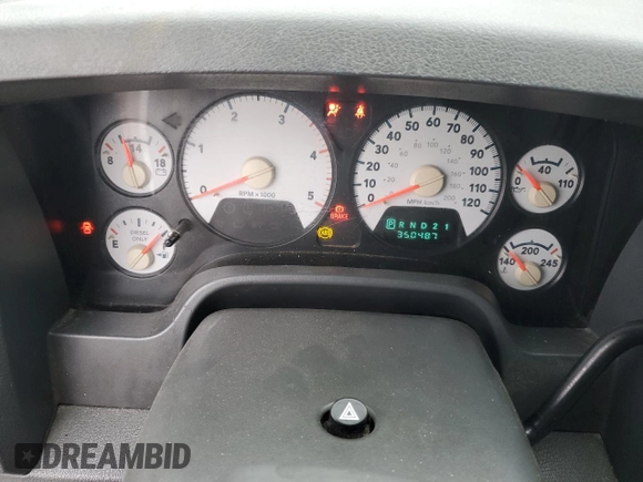 2006 Dodge Ram 2500 SLT with VIN 3D7KR29C36G226020, listed as a Copart auction lot 45051935 with 350,487 mi miles and Salvage Title. Bid and sale history available at carsss.com. Image 9.