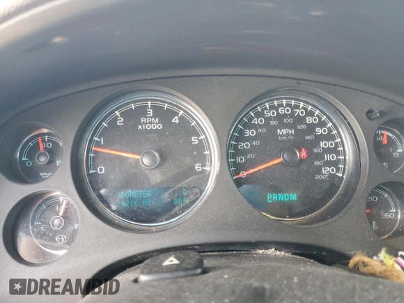 2013 Chevrolet Avalanche LTZ with VIN 3GNMCGE0XDG321451, listed as a Copart auction lot 47413935 with 174,216 mi miles and Salvage title. Bid and sale history available at DreamBid. Image 9.