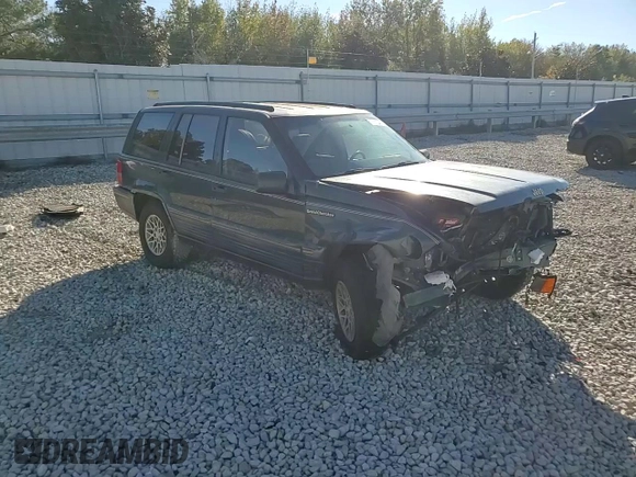 1993 Jeep Grand Cherokee Limited with VIN 1J4GZ78Y3PC557480, listed as a Copart auction lot 80325334 with 96,105 mi miles and Salvage Title. Bid and sale history available at carsss.com. Image 12.