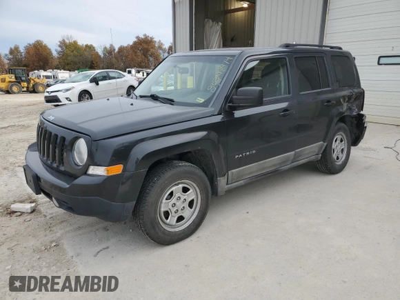 2011 Jeep Patriot Sport with VIN 1J4NF1GB5BD122246, listed as a Copart auction lot 80348974 with 103,358 mi miles and Salvage Title. Bid and sale history available at carsss.com. Image 1.