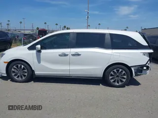 2024 Honda Odyssey EX-L z VIN 5FNRL6H67RB045588, wystawiony jako IAAI lot #41058931 z przebiegiem 4 440 mil mil oraz . Historia ofert i sprzedaży dostępna na DreamBid. Obrazek 15.