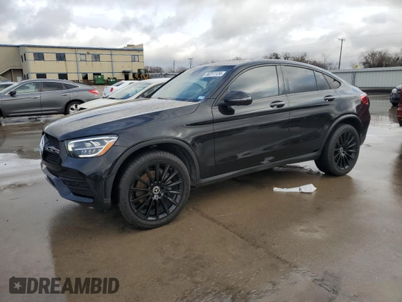 2021 Mercedes-Benz GLC with VIN W1N0J8EB3MF955960, listed as a Copart auction lot 86311124 with 41,747 mi miles and Salvage Title. Bid and sale history available at carsss.com. Image 1.
