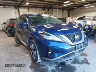 2021 Nissan Murano SV z VIN 5N1AZ2BJ4MC130603, wystawiony jako IAAI lot #41414166 z przebiegiem 75 158 mil mil oraz . Historia ofert i sprzedaży dostępna na DreamBid. Obrazek 1.