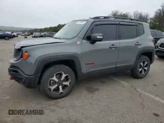 2021 Jeep Renegade Trailhawk with VIN ZACNJDC17MPM92408, listed as a Copart auction lot 57752685 with 40,170 mi miles and Salvage title. Bid and sale history available at DreamBid. Image 1.