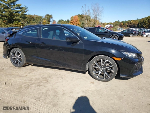2018 Honda Civic Si Coupe with VIN 2HGFC3A57JH756212, listed as a Copart auction lot 76601194 with 31,022 mi miles and Salvage Title. Bid and sale history available at carsss.com. Image 4.