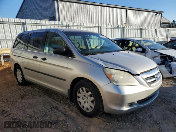 2005 Honda Odyssey LX with VIN 5FNRL38205B093617, listed as a Copart auction lot 49765025 with 271,363 mi miles and Salvage title. Bid and sale history available at DreamBid. Image 4.