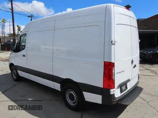 2023 Mercedes-Benz Sprinter with VIN W1Y4NBHY5PT139828, listed as a Copart auction lot 49844365 with 14,601 mi miles and Salvage Title. Bid and sale history available at DreamBid. Image 4.