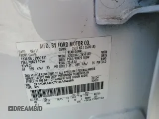 2012 Ford Edge Sport with VIN 2FMDK4AK7CBA04466, listed as a Copart auction lot 41601675 with 0 mi miles and Clean Title. Bid and sale history available at carsss.com. Image 14.