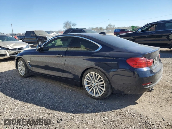 2015 BMW 4 Series 428i with VIN WBA3N3C56FK232040, listed as a Copart auction lot 49974885 with 48,450 mi miles and Salvage Title. Bid and sale history available at DreamBid. Image 2.