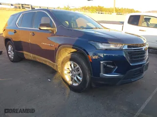 2022 Chevrolet Traverse LS with VIN 1GNERFKWXNJ136631, listed as a IAAI auction lot 41250707 with 65,324 mi miles. Bid and sale history available at carsss.com. Image 1.