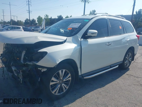 2019 Nissan Pathfinder S with VIN 5N1DR2MNXKC640870, listed as a IAAI auction lot 41490215 with 82,823 mi miles and . Bid and sale history available at DreamBid. Image 2.