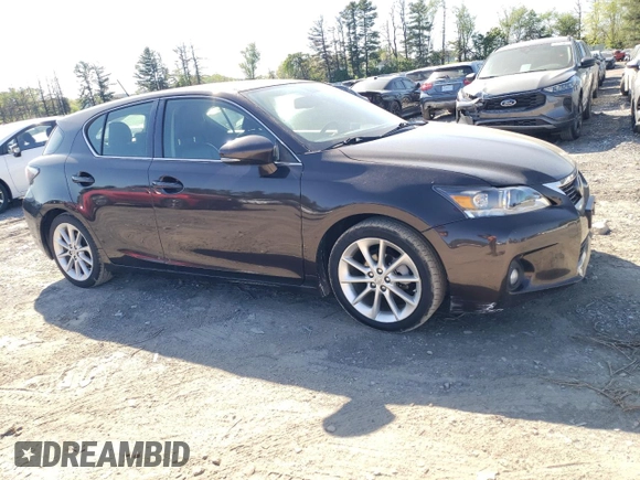 2012 Lexus CT 200h with VIN JTHKD5BH6C2096446, listed as a Copart auction lot 55121715 with 184,473 mi miles and Clean Title. Bid and sale history available at carsss.com. Image 4.
