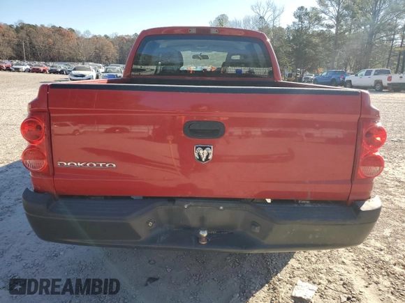 2006 Dodge Dakota ST with VIN 1D7HE28K56S533471, listed as a Copart auction lot 83462934 with 114,097 mi miles and Salvage Title. Bid and sale history available at carsss.com. Image 6.