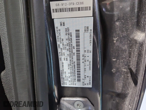 2019 Ford Escape SEL with VIN 1FMCU9HD5KUA48176, listed as a IAAI auction lot 42229622 with 80,176 mi miles and . Bid and sale history available at DreamBid. Image 42.