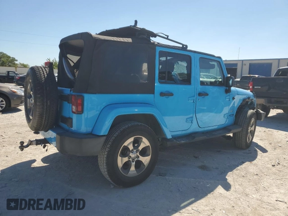2018 Jeep Wrangler JK Unlimited Sahara with VIN 1C4BJWEG0JL899909, listed as a Copart auction lot 73563804 with 95,244 mi miles and Salvage Title. Bid and sale history available at carsss.com. Image 3.