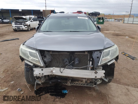 2015 Nissan Pathfinder S z VIN 5N1AR2MM0FC711042, wystawiony jako Copart lot #54342405 z przebiegiem 115 238 mil mil oraz Szkoda całkowita • Salvage title. Historia ofert i sprzedaży dostępna na DreamBid. Obrazek 5.