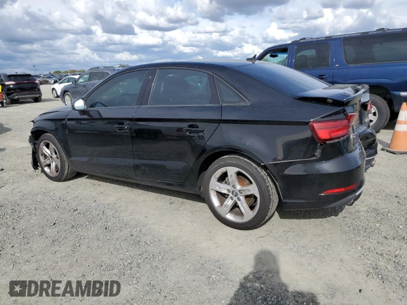 2017 Audi A3 Sedan Premium with VIN WAUB8GFF5H1019443, listed as a Copart auction lot 51184725 with 108,134 mi miles and Salvage Title. Bid and sale history available at carsss.com. Image 2.