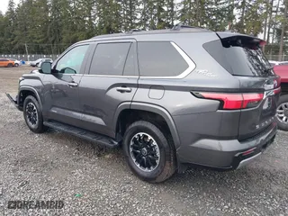 2023 Toyota Sequoia SR5 with VIN 7SVAAABA2PX014566, listed as a IAAI auction lot 41762162 with 23,554 mi miles. Bid and sale history available at carsss.com. Image 3.