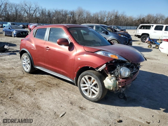 2012 Nissan Juke S with VIN JN8AF5MRXCT118136, listed as a Copart auction lot 46678955 with 0 mi miles and Salvage Title. Bid and sale history available at carsss.com. Image 4.