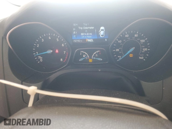 2016 Ford Focus SE with VIN 1FADP3F24GL403808, listed as a Copart auction lot 61914245 with 52,162 mi miles and Salvage title. Bid and sale history available at DreamBid. Image 9.