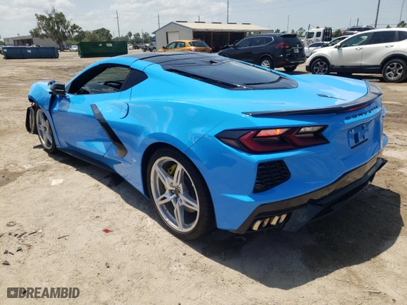 2021 Chevrolet Corvette 2LT with VIN 1G1YB2D41M5102091, listed as a Copart auction lot 67711383 with 7,503 mi miles. Bid and sale history available at carsss.com. Image 2.