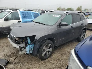2019 Jeep Cherokee Limited z VIN 1C4PJMDX5KD150238, wystawiony jako Copart lot #55520105 z przebiegiem 87 351 mil mil oraz Szkoda całkowita • Salvage title. Historia ofert i sprzedaży dostępna na DreamBid. Obrazek 1.